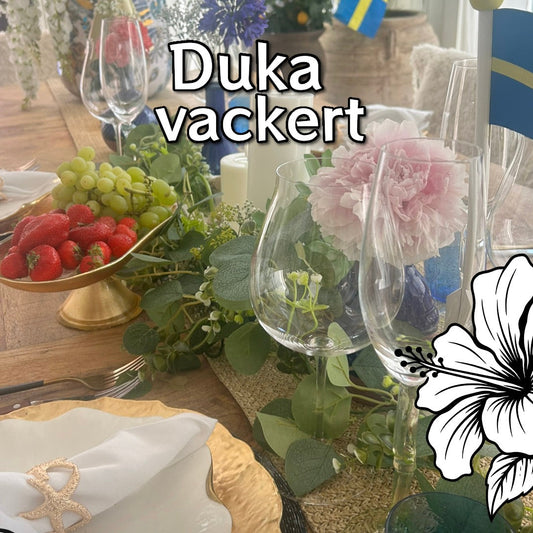 Duka vackert för sommarfesten