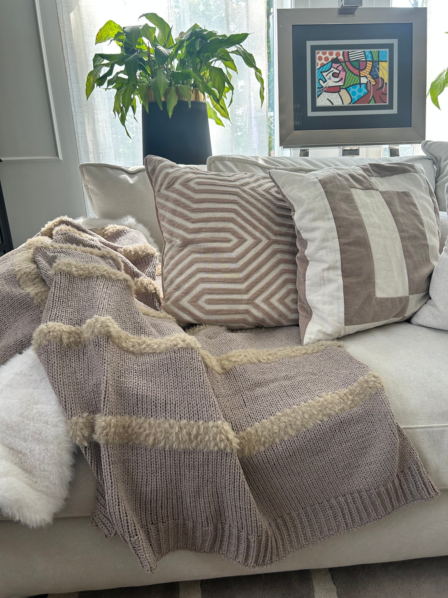 Filt Katleen Grå/beige