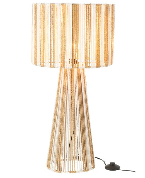 Randig string lampa av papper och metall