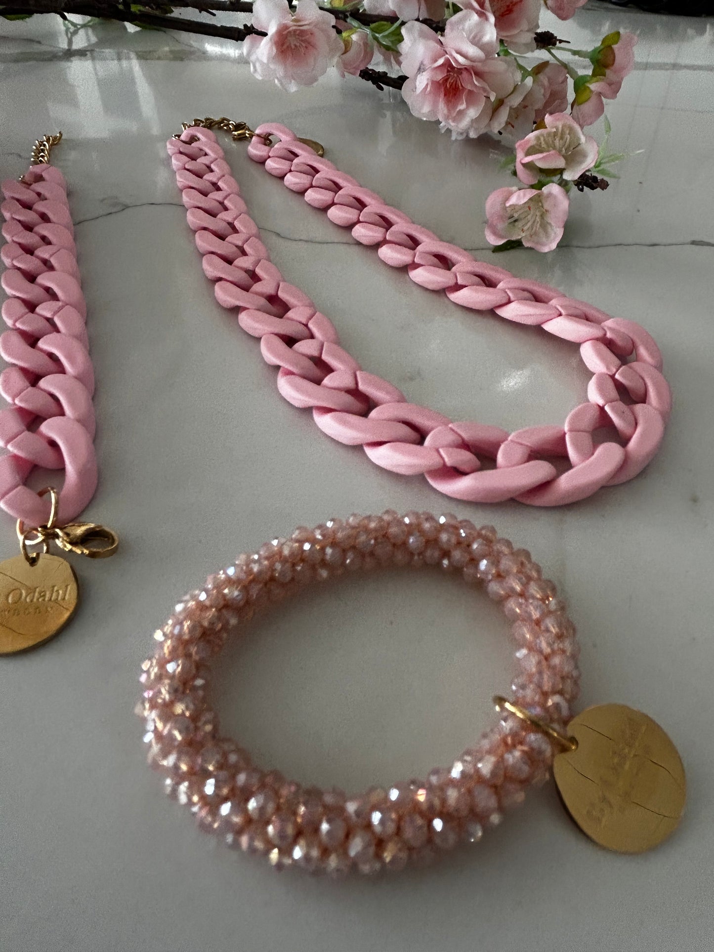 Armband stretch i aprikos