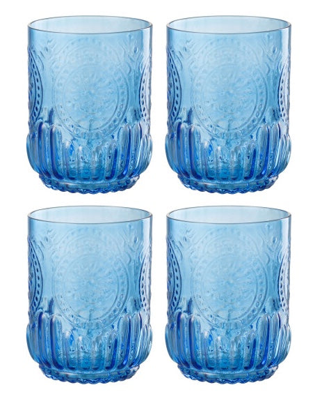 Glas Maya, blå, 4-pack