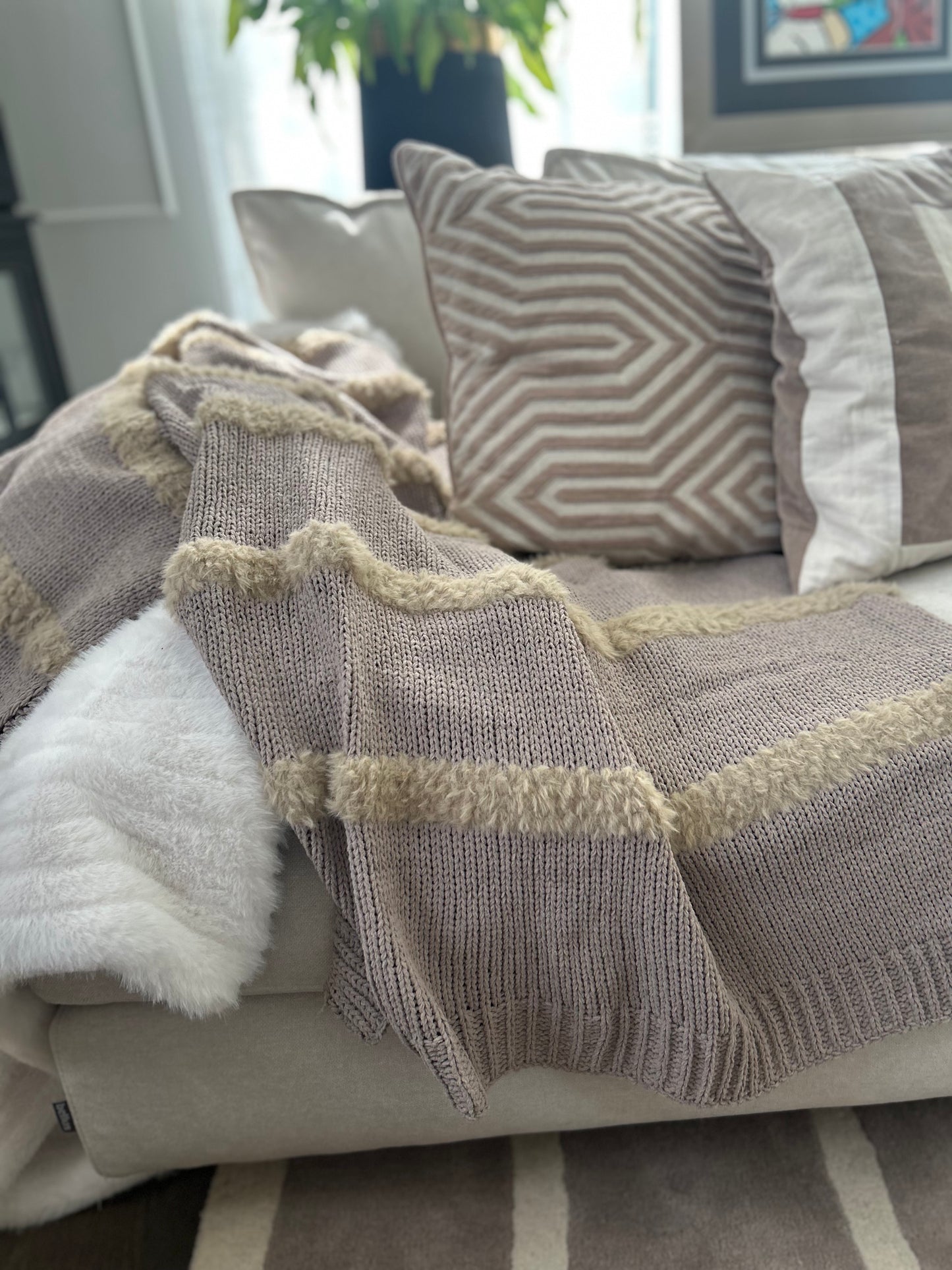 Filt Katleen Grå/beige