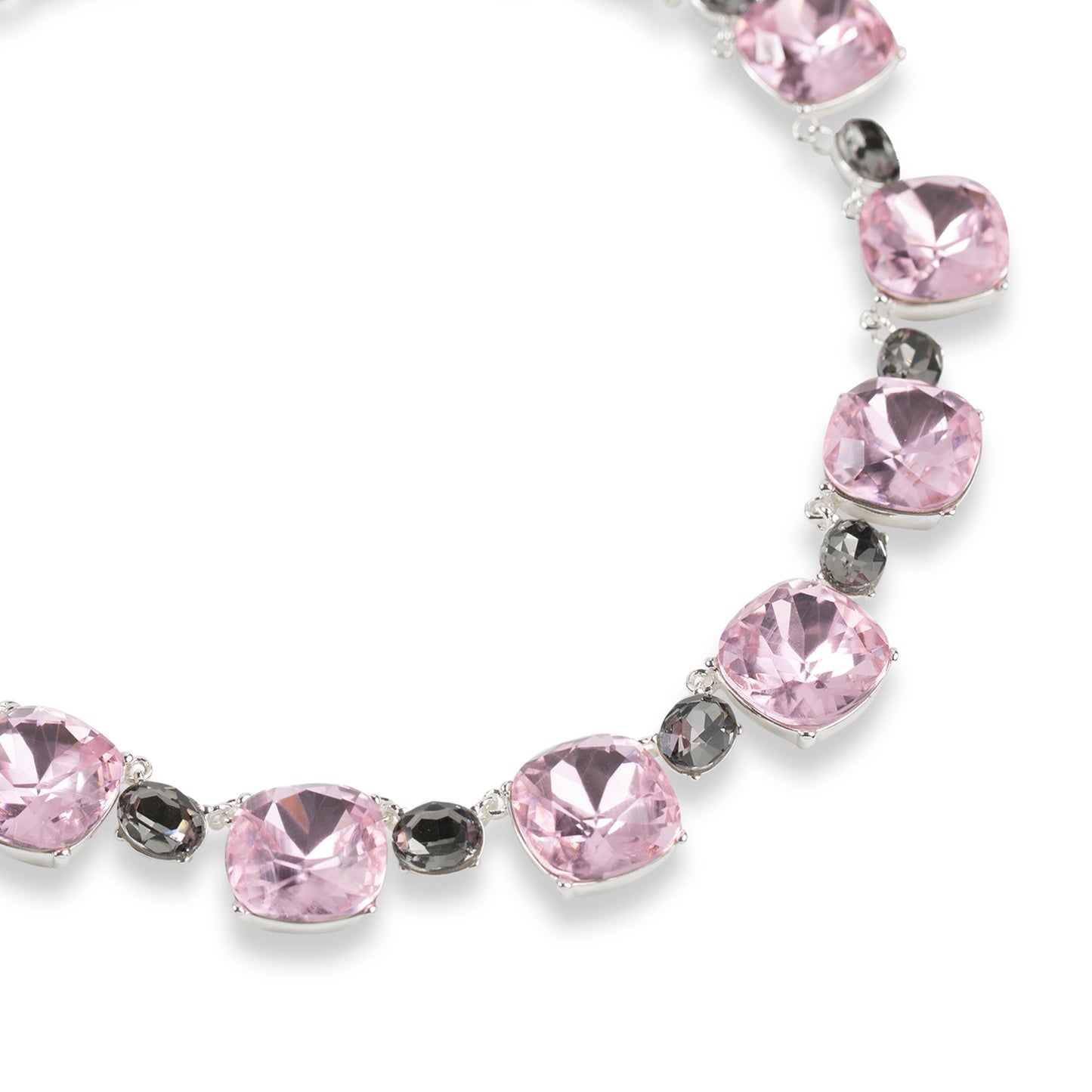 Kate halsband rosa kristaller