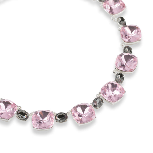 Kate halsband rosa kristaller
