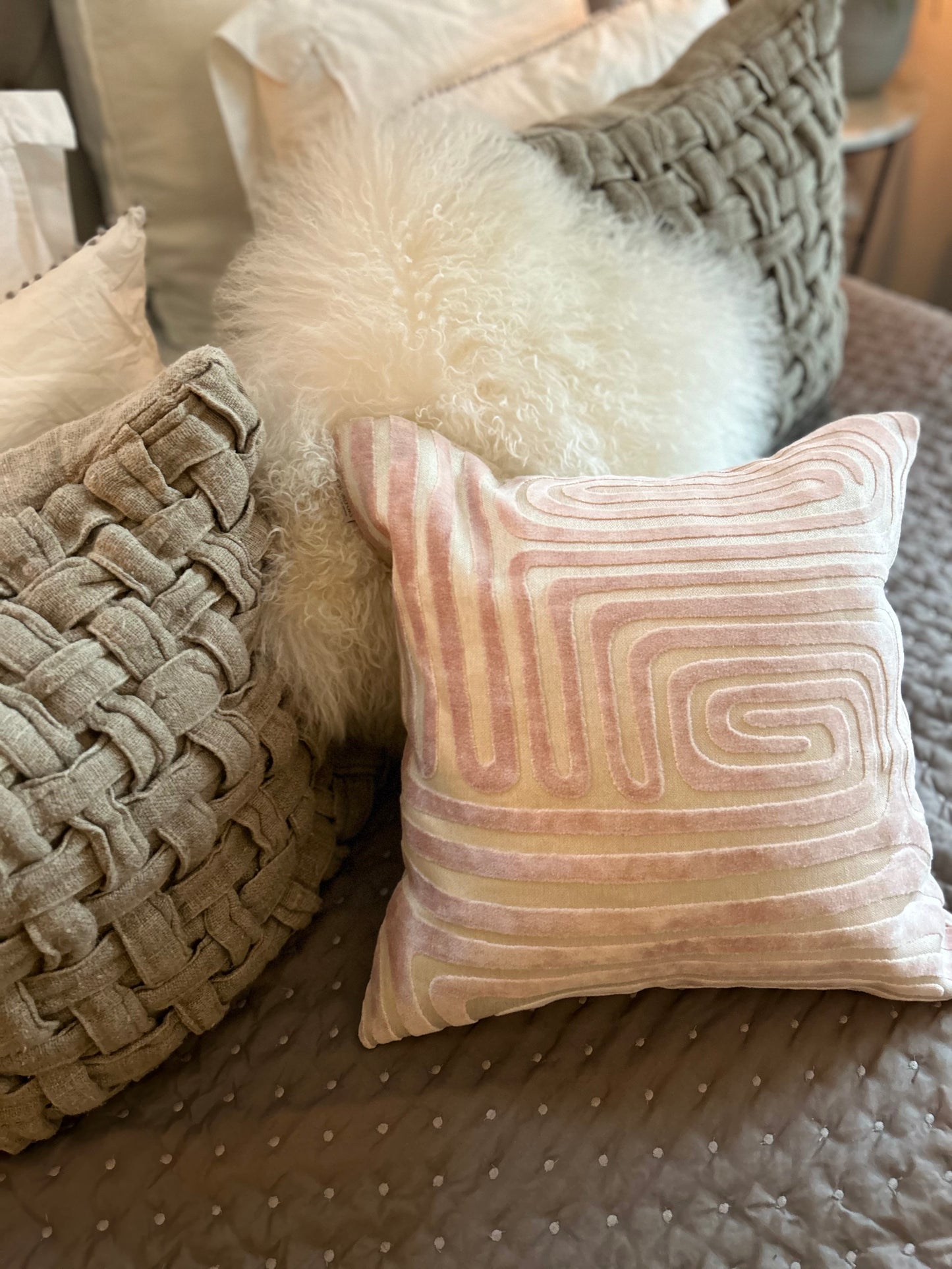Kuddfodral Margit, offwhite