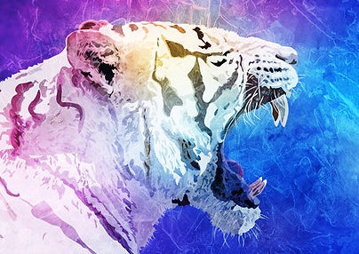 Tavla Hear Me Roar, canvas
