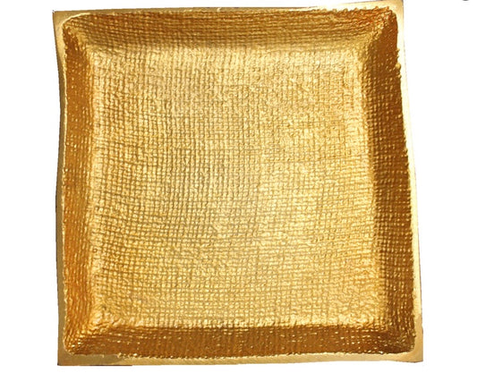 Fyrkantigt Fat i guld
