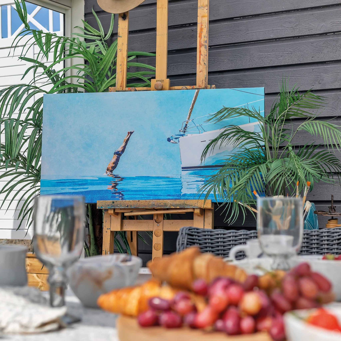 Tavla Summer Diver I canvas