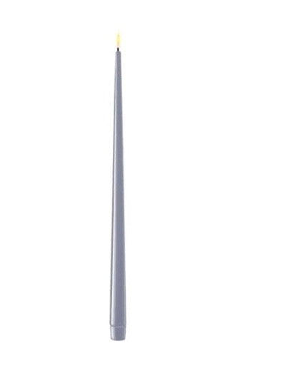 Middagsljus, LEDljus, blå, 38 cm höga, 2-pack