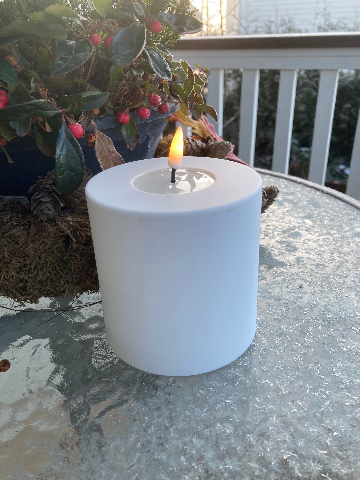 Led ljus 7,5x10 cm vita