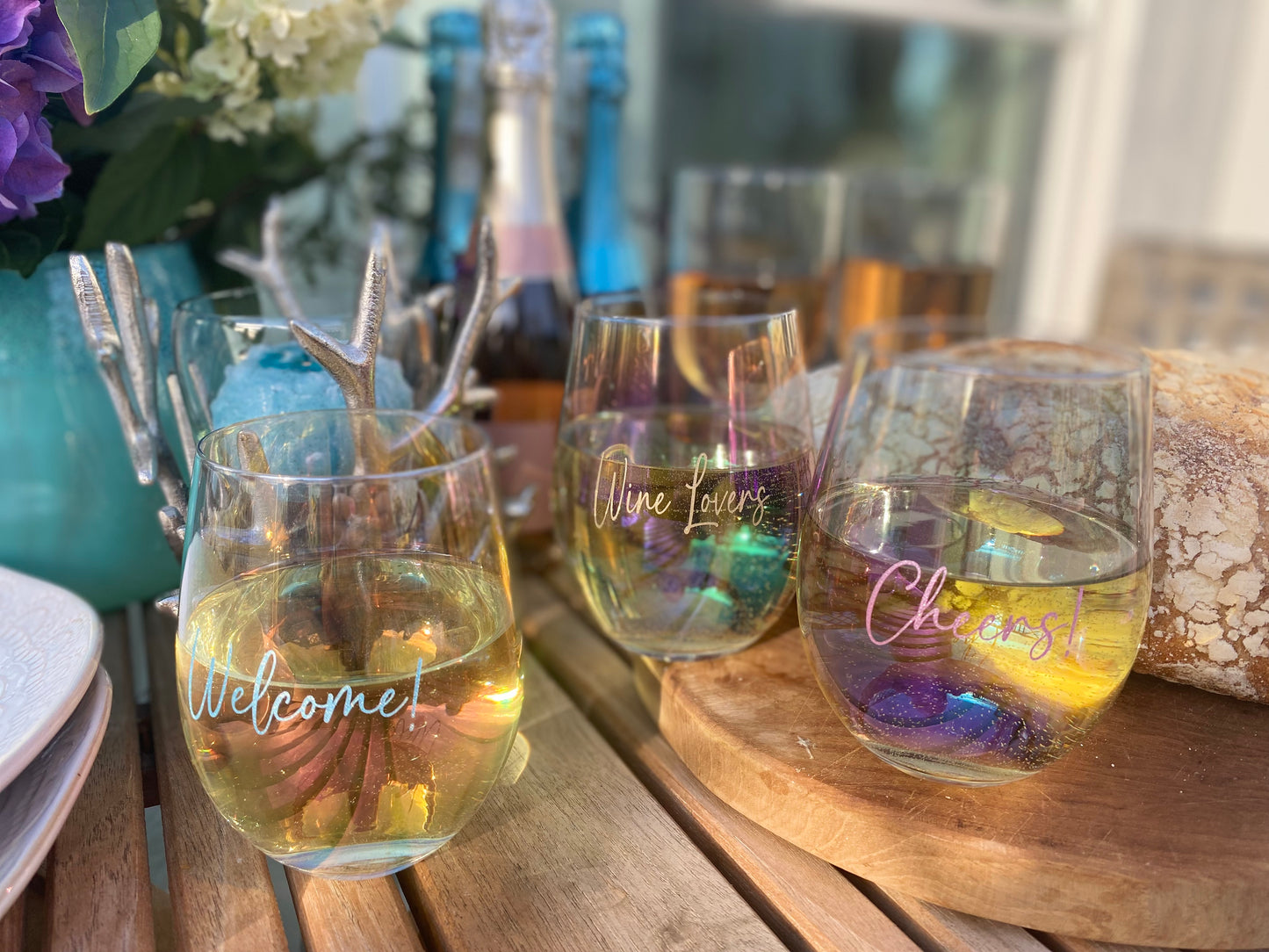 Vinglas utan fot "Cheers"