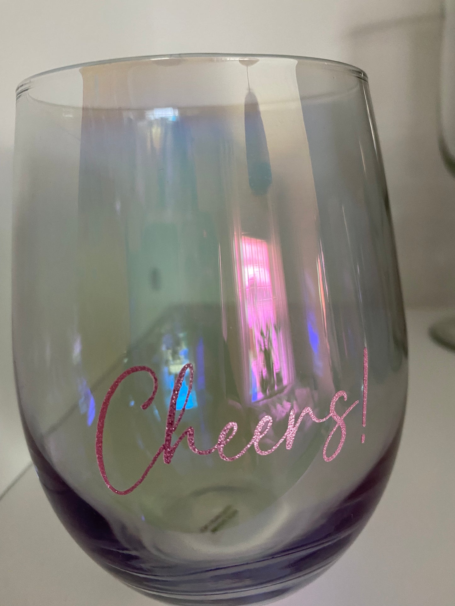Vinglas utan fot "Cheers"
