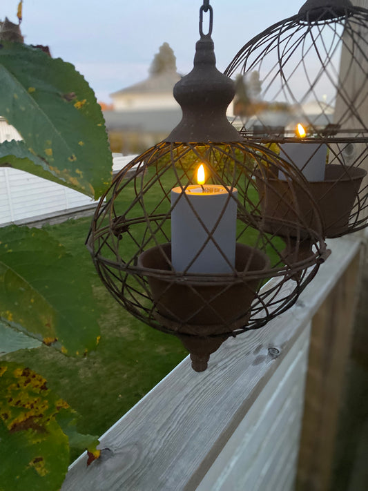 Ljus för utomhusbruk LED, grå 7,5 x 15 cm