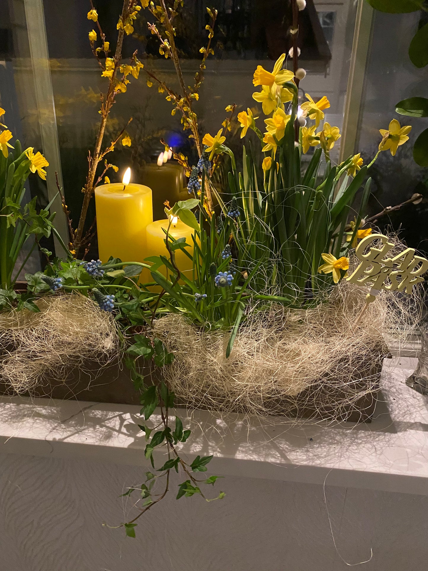 Planteringslåda/Ljusstake Ragna i rost Large