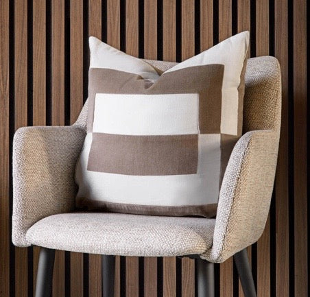 Kuddfodral Vermont, Offwhite/Taupe