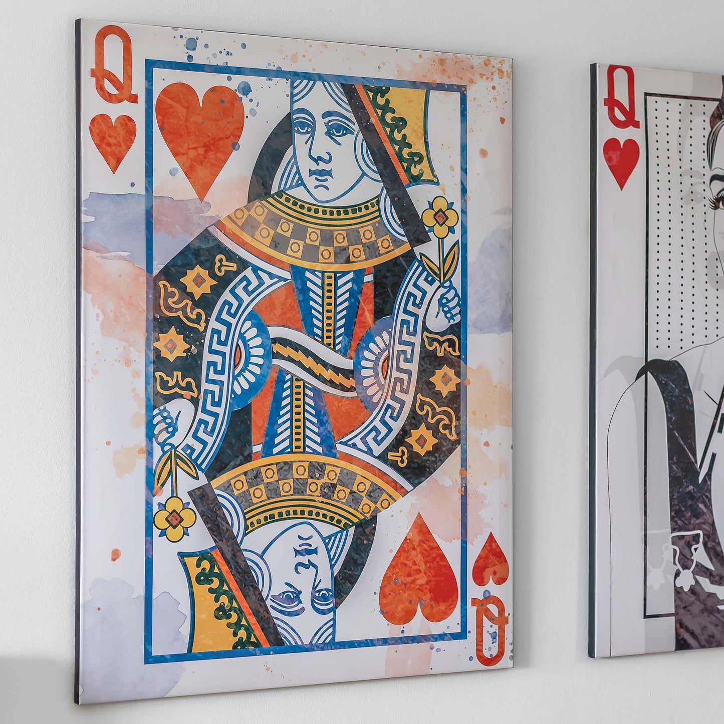 Tavla Queen of Hearts på canvas