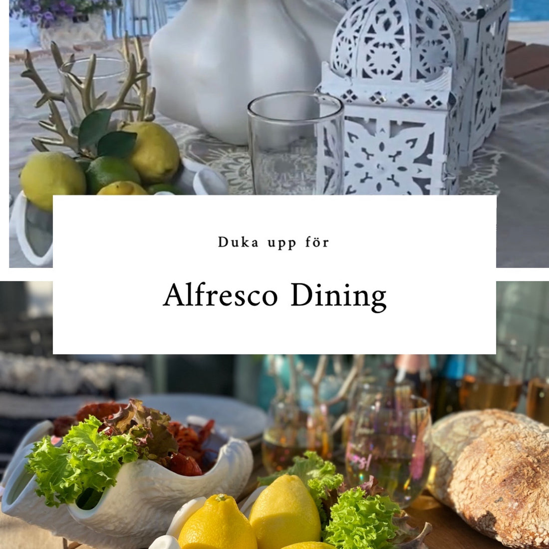 Alfresco Dining - dining outside!