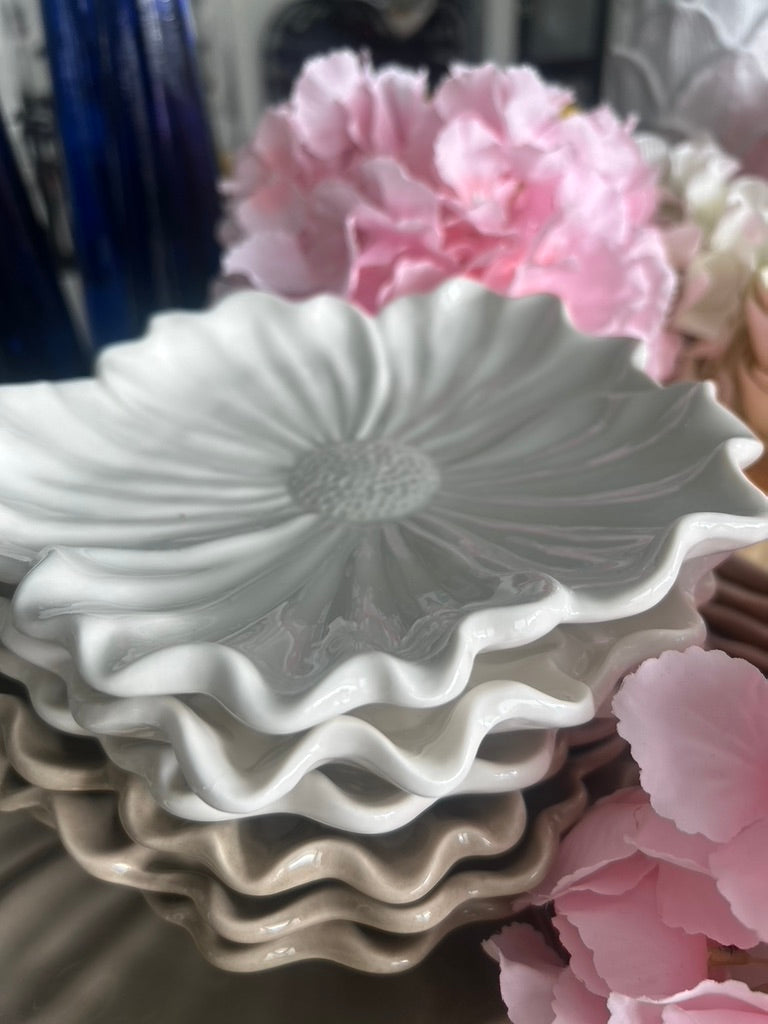 Blomstra assiett vit, andrahandssoretring