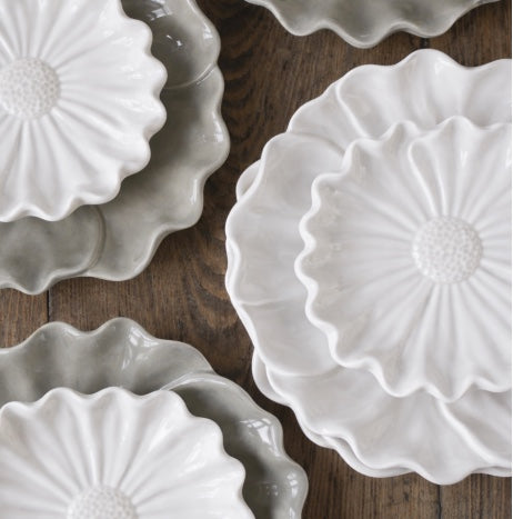 Blomstra assiett vit, andrahandssoretring
