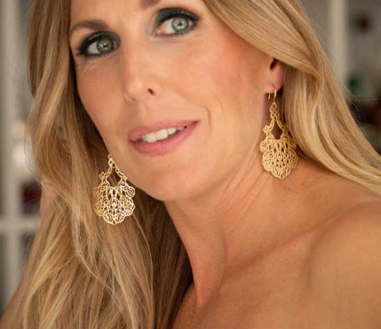 Örhänge Casablanca guldfärgat