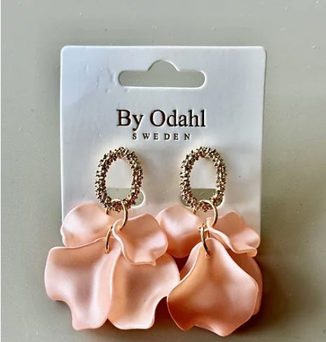 Örhänge Ljusrosa silk