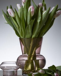 Tulip, rosa glasvas