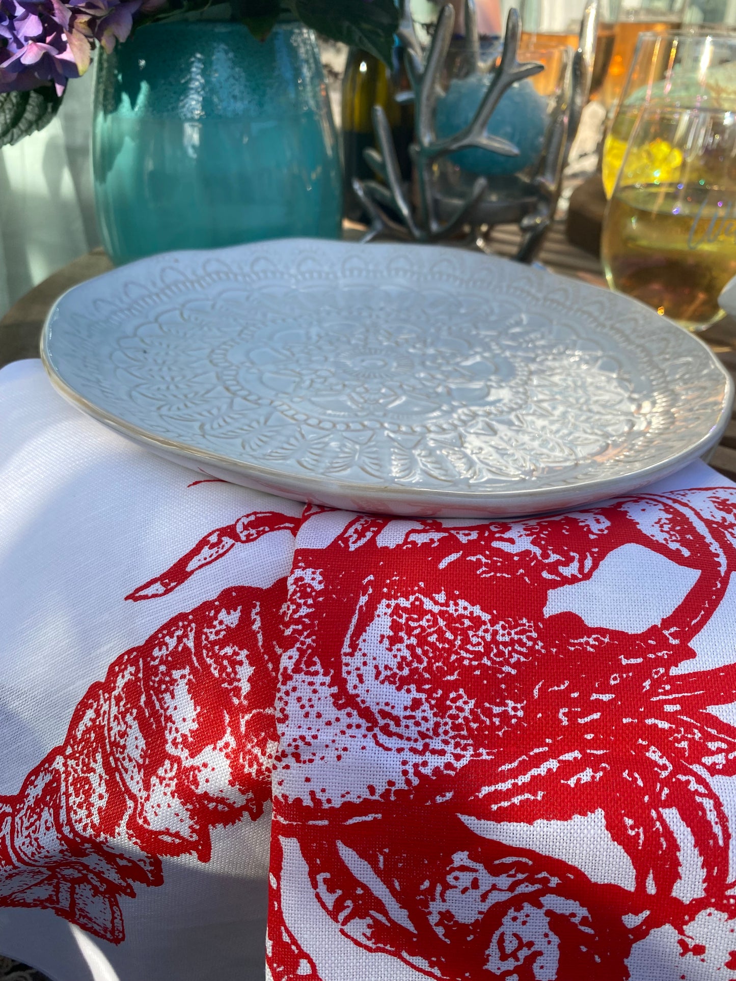 Handduk med Lobster motiv