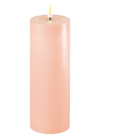 LEDljus, rosa, 7,5x20cm